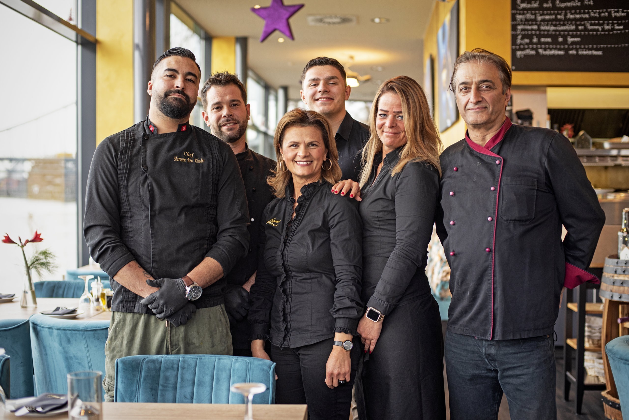 In ihrem Restaurant Lumi am Rhein ermöglicht Familie Topalli ihren Gästen neben köstlichen Speisen auch einen umwerfenden Ausblick.